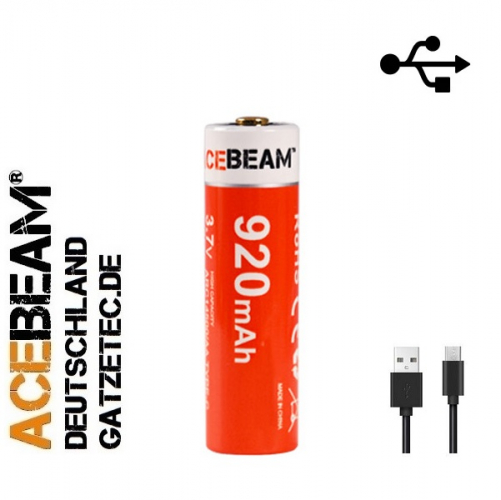 AceBeam 14500-920mAh USB-c