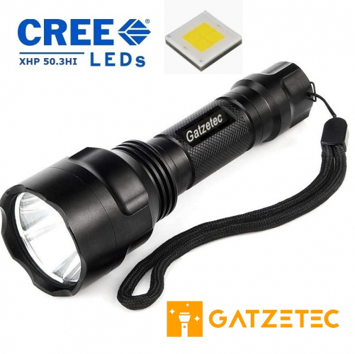 LED Taschenlampe Gatzetec C8 mit CREE XHP50.3HI LED