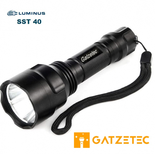 LED Taschenlampe Gatzetec C8 mit Luminus SST40-W