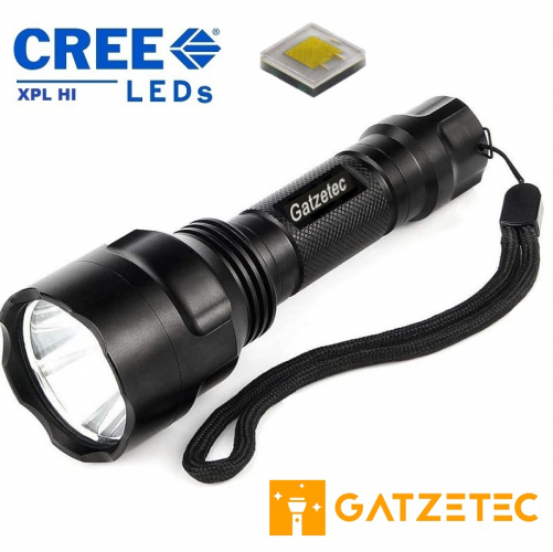 Gatzetec C8 LED Taschenlampe mit CREE XP-L HI V3 LED