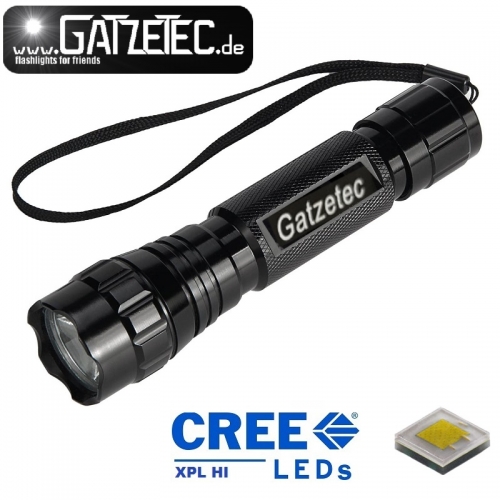 Gatzetec Wf 501 b LED Taschenlampe mit CREE XPL HI V3