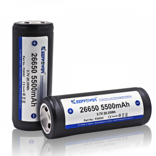 Keeppower 26650-5500mAh Lithium Akku