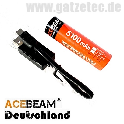 ACEBEAM 21700-5100mAh USB