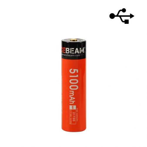 ACEBEAM 21700-5100mAh USB power
