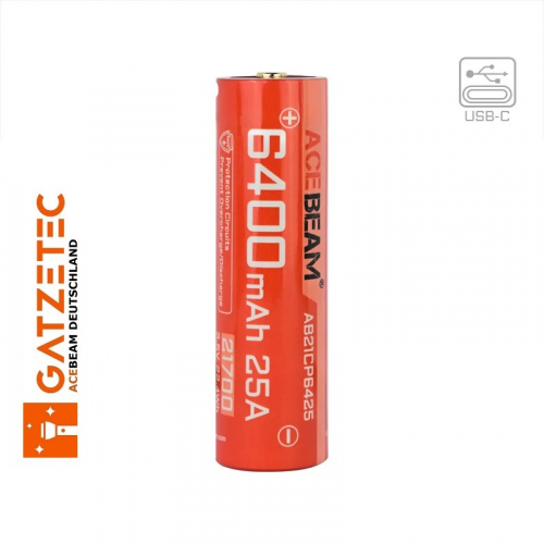 Preview: ACEBEAM AB 21700-6400mAh USB-C