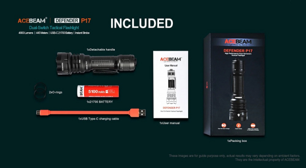 ACEBEAM-Defender-P17-taktische-LED-Taschenlampe-Gatzetec  Zubehör