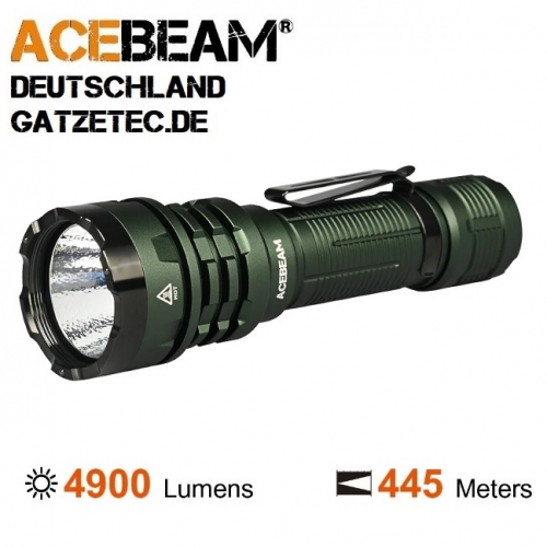 ACEBEAM Defender P17 grün taktische LED Taschenlampe