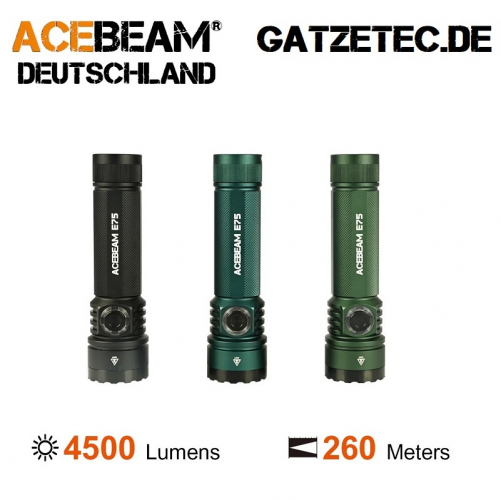 ACEBEAM E75 LED Taschenlampe
