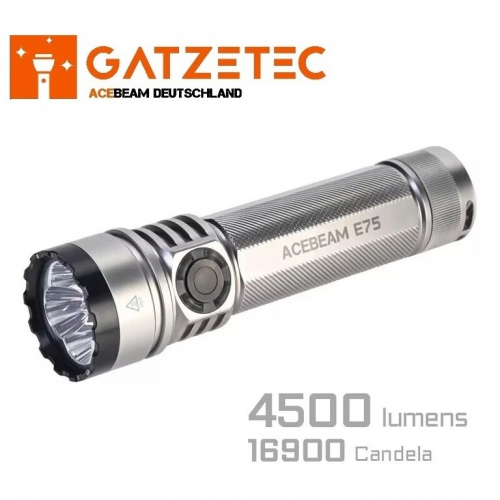 ACEBEAM E75 LED Taschenlampe silver