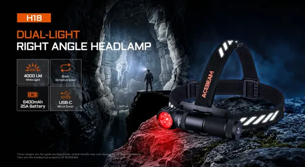 Preview: Acebeam h18 stirnlampe klein