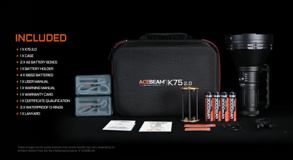 ACEBEAM K75 2.0 inkl. Zubehör bei Gatzetec