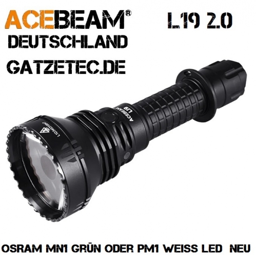 ACEBEAM L19 2.0 LED Taschenlampe OSRAM weiss / grün
