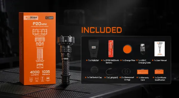 ACEBEAM P20 Taschenlampe bei GATZETEC