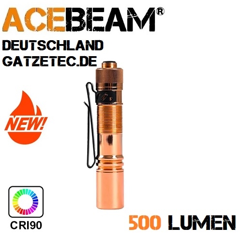 ACEBEAM Pokelit AA CU LED Taschenlampe