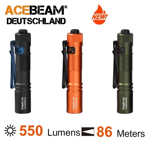 ACEBEAM Pokelit AA LED Taschenlampe in drei tollen Farben