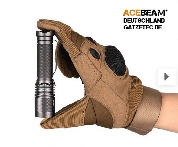 ACEBEAM-TAC-AA Taschenlampe bei ACEBEAM Deutschland Gatzetec.de grau
