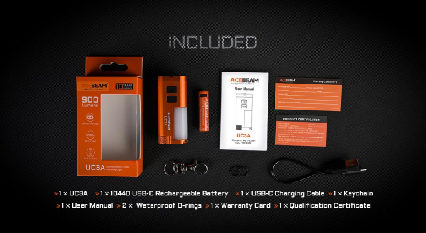 ACEBEAM UC20 Multi 3in1 Seitenschalter