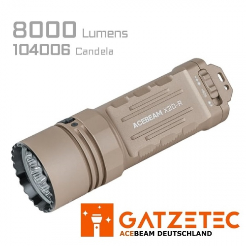 ACEBEAM X20R LED Taschenlampe Desert Edition