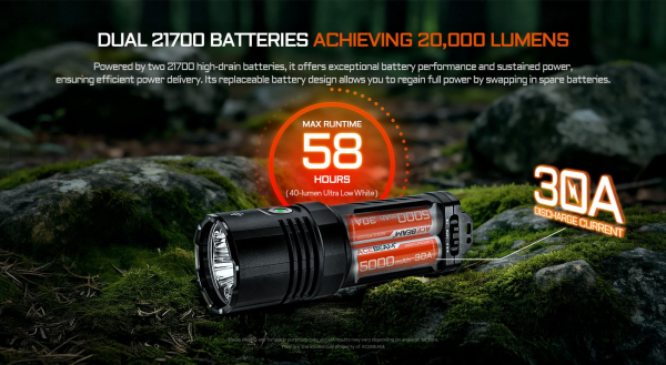 ACEBEAM X30 Taschenlampe bei Gatzetec 2 X 18650