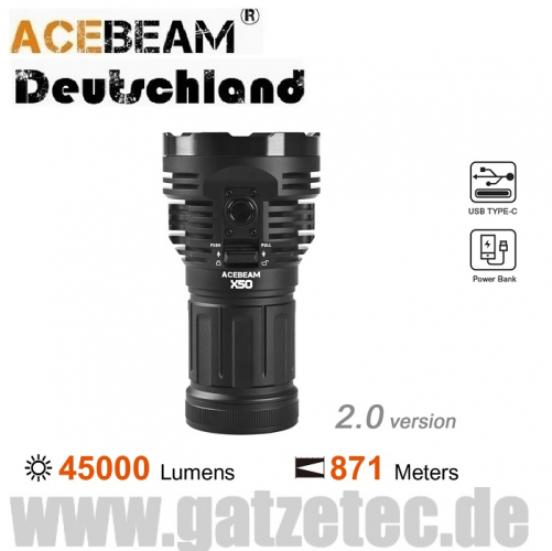 ACEBEAM X50 2.0 LED Taschenlampe