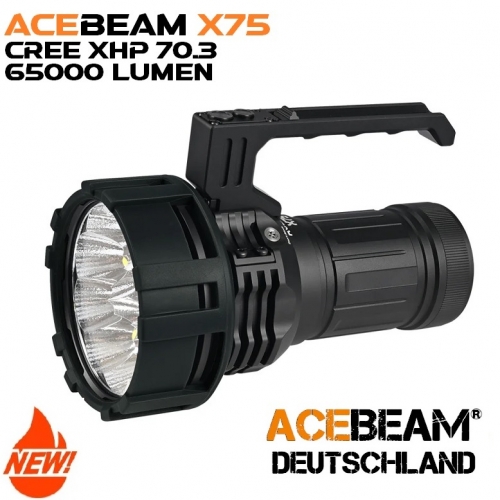 ACEBEAM X75 mit CREE XHP 70.3 LED Taschenlampe