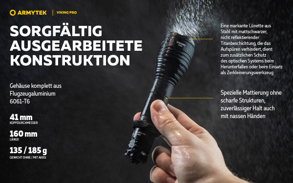 Armytek-Viking-PRO-Magnet-USB Lichtstrahl