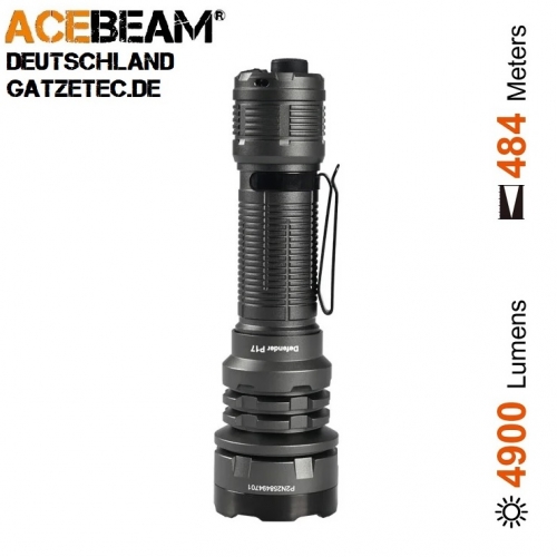 ACEBEAM Defender P17 grau taktische LED Taschenlampe