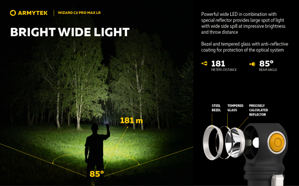 Armytek Wizard C2 Pro MAX LR Reflektor