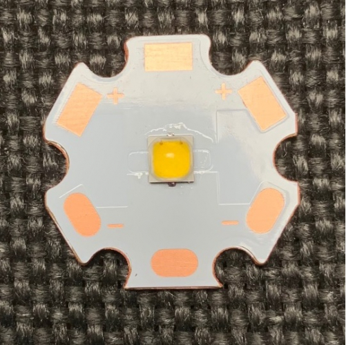 CREE XPL V6 LED auf 20 mm Kupferstern 6500k