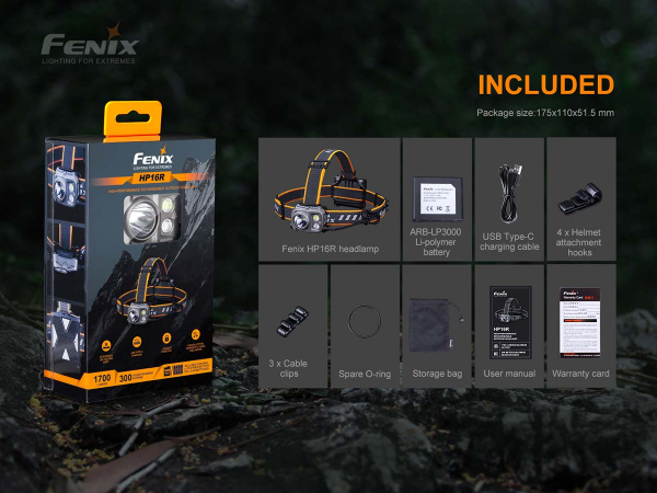 Fenix HP16R Stirnlampe Gatzetec Zubehör