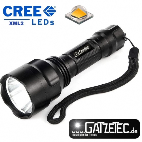 LED Taschenlampe Gatzetec UF C8 mit CREE XM-L2 U3 LED