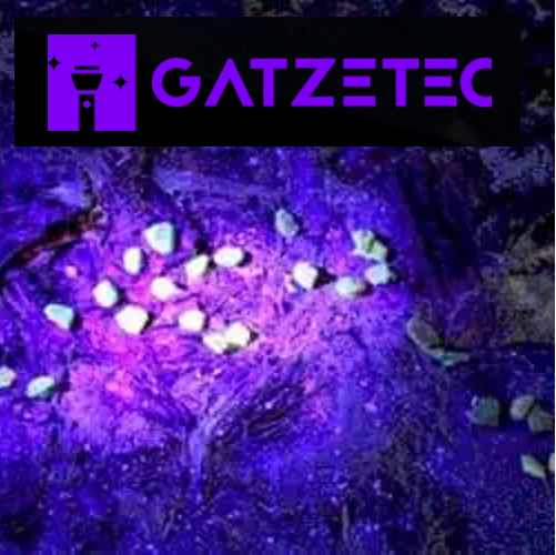 GATZETEC WF501B UV 395nm für Bernsteinsuche LED Taschenlampe effekte