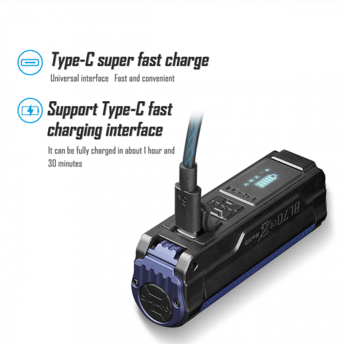 Imalent BL70 Taschenlampe USB-C Anschluss