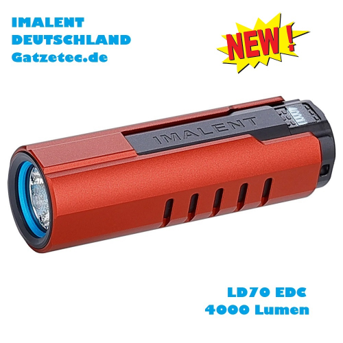 Imalent LD70 Taschenlampe rot