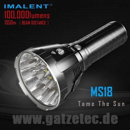 Imalent MS18 Taschenlampe Gatzetec IMALENT Deutschland