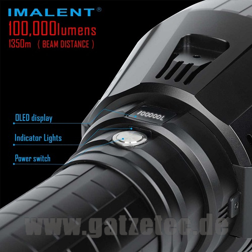 IMALENT MS18W Taschenlampe bei GATZE.de IMALENT DEUTSCHLAND 100000 Lumen