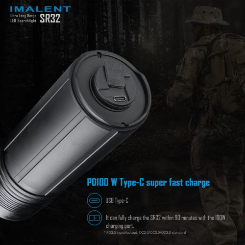 IMALENT SR32w Taschenlampe bei IMALENT DEUTSCHLAND GATZETEC.de USB-C