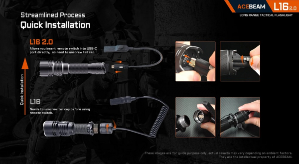 ACEBEAM L16 2.0 LED Taschenlampe