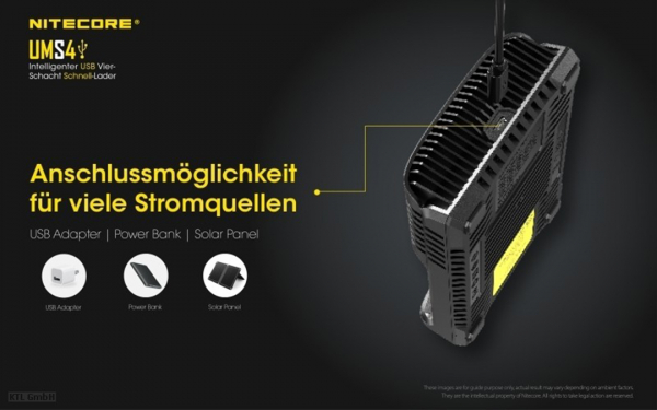 Nitecore UMS4 Ladegerät