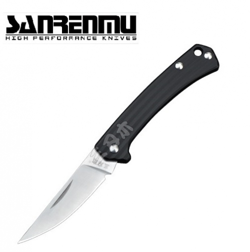 Sanrenmu 4112SUX-LH Taschenmesser - Black Edition