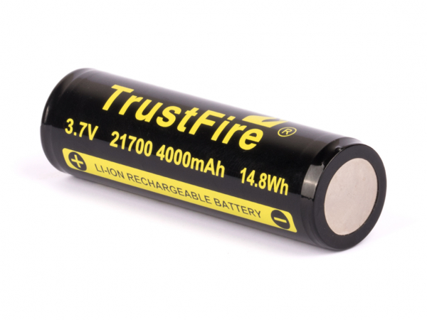 Trustfire 21700-4000mAh akku side