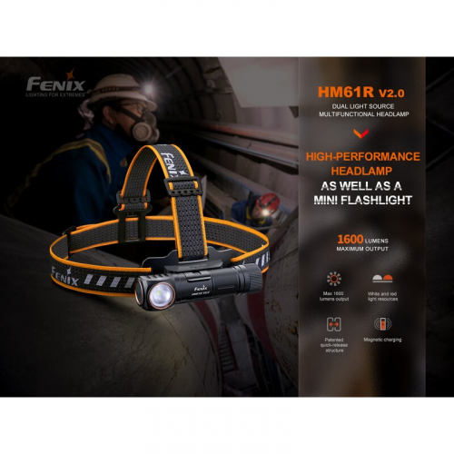 Fenix HM61R V2.0 Stirnlampe Rotlicht