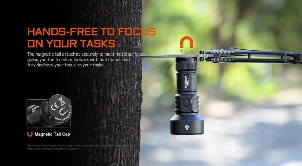 ACEBEAM E10 2.0 Taschenlampe Magnetische Endkappe