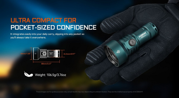 ACEBEAM E10 2.0 Taschenlampe Mini