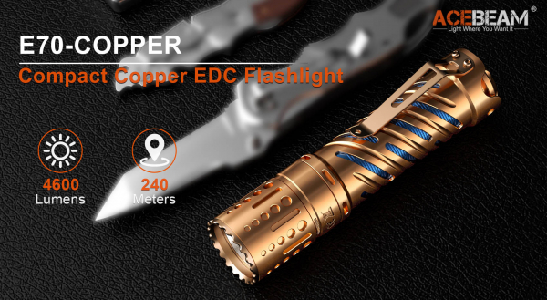 Acebeam E70-CU Taschenlampe Maße