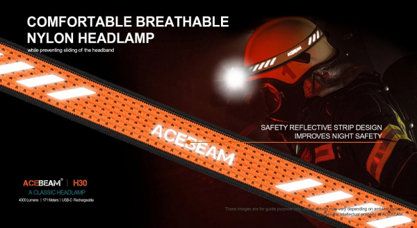 ACEBEAM H30 bei Gatzetec Reflektorband