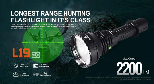 Acebeam L19 Taschenlampe green beam Acebeam L19 Taschenlampe green beam