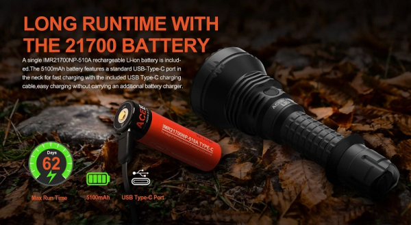 Acebeam L19 Taschenlampe side
