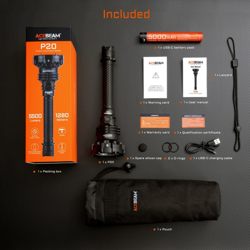 ACEBEAM P20 Taschenlampe Zubehör