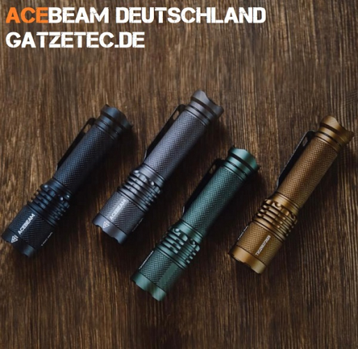 ACEBEAM-TAC-AA-vier gehäusefarben bei Gatzetec
